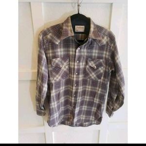 Vintage Pendleton pearl snap medium flannel